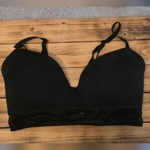Black Victoria Secret Lace Trim Bra
